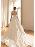 High Collar Ivory Lace Satin Fabulous Wedding Dress High Collar Ivory Lace Satin Fabulous Wedding Dress